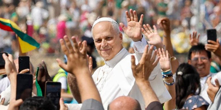 Papa Leone XIV al Giubileo dei Giovani a Tor Vergata (ANSA 2025, Fabio Frustaci)