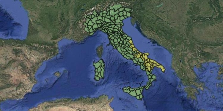 Allerta meteo (Foto: Protezione Civile)