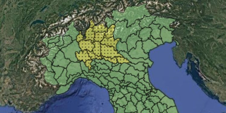 Allerta meteo gialla oggi, 6 agosto 2025