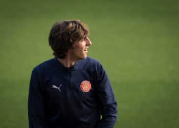 Bryan Gil con la divisa del Girona (Foto Ansa)