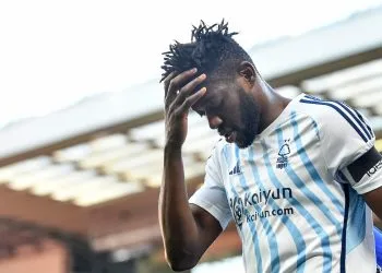 Ibrahim Sangare in trasferta con il Nottingham Forest (Foto Ansa)