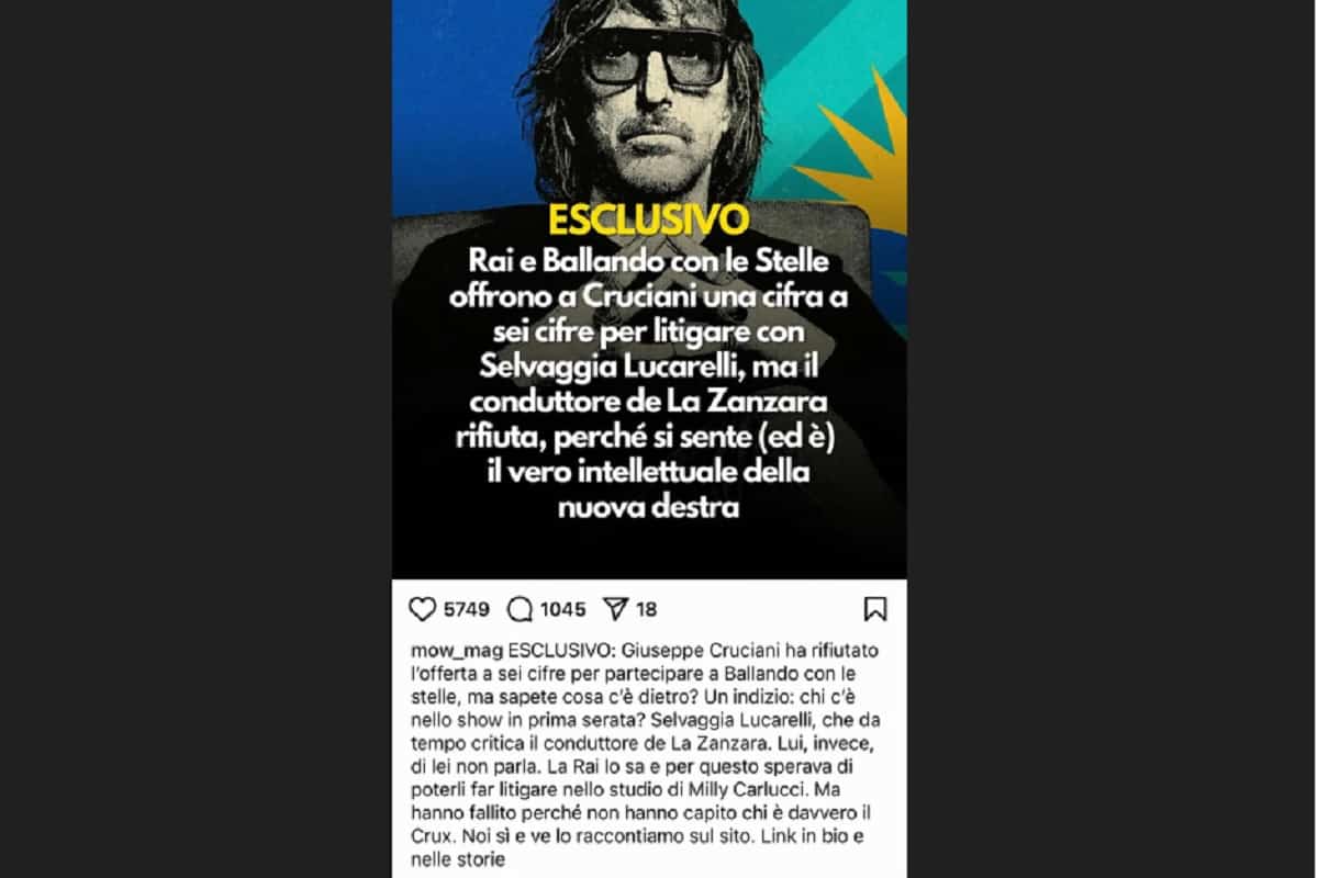 giuseppe cruciani ballando con le stelle selvaggia lucarelli