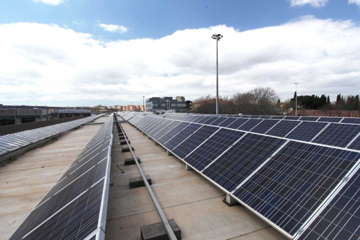 Un campo fotovoltaico