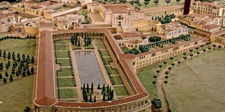Ricostruzione della Villa Adriana (Foto: Wikipedia - Guilhem06)