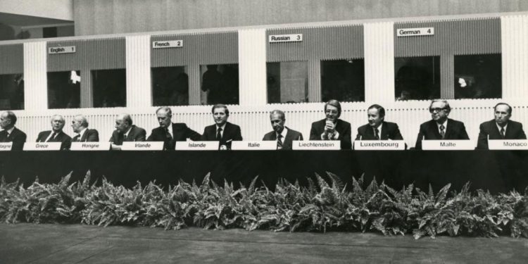 Aldo Moro agli accordi di Helsinki