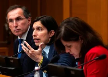 Da s.: Francesco Boccia, Elly Schlein, Chiara Braga (Ansa)