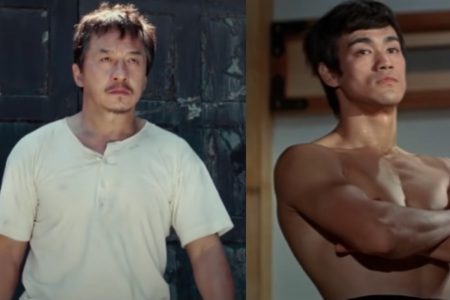Jackie Chan e Bruce Lee (collage)