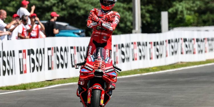Marc Marquez dominante in MotoGp con la Ducati (Foto ANSA)