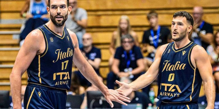 Giampaolo Ricci e Marco Spissu con l'Italia (da facebook.com/FIPufficiale)