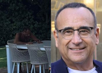 Carlo Conti abbronzatura