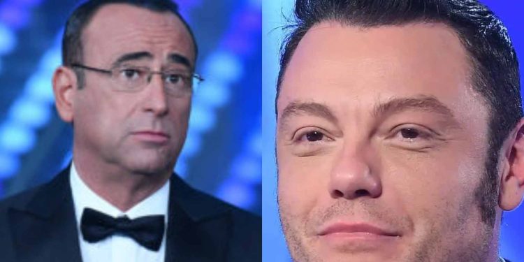 Carlo Conti e Tiziano Ferro