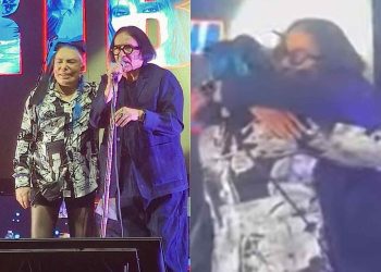 Loredana Bertè e Renato Zero abbraccio