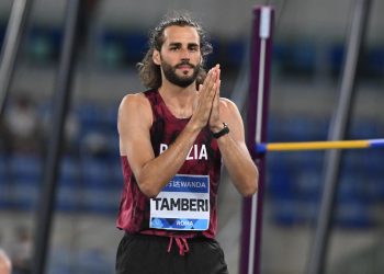 Gianmarco Tamberi al Golden Gala (Foto ANSA)