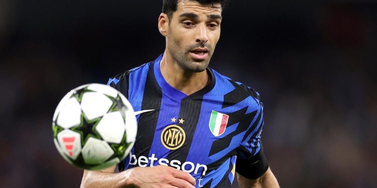 Mehdi Taremi in Champions League con l'Inter (Foto Ansa)