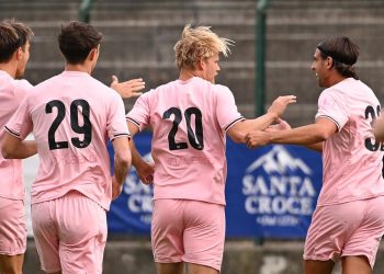 Joel Pohjanpalo in gol con il Palermo in amichevole (da facebook.com/palermofficial)