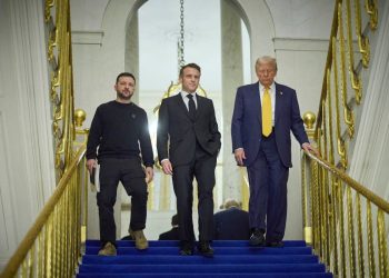 Macron, Trump e Zelensky