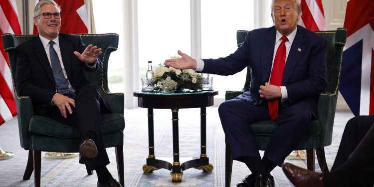 Starmer e Trump