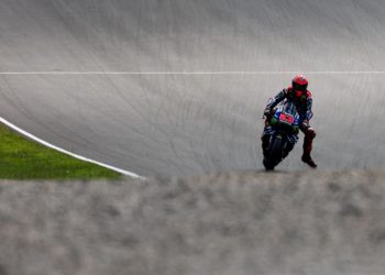 La Yamaha di Fabio Quartararo in MotoGp (Foto ANSA)