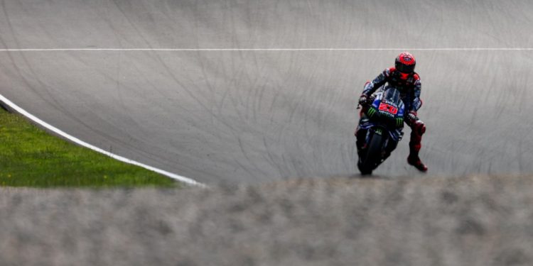 La Yamaha di Fabio Quartararo in MotoGp (Foto ANSA)