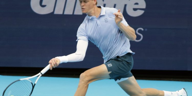 Jannik Sinner, qui al Cincinnati Open 2025 (Foto ANSA)