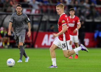 Kees Smit dell'AZ Alkmaar in Conference League (Foto Ansa)