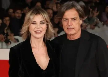 Alba Parietti e Fabio Adami