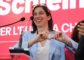 Elly Schlein, segretaria del Pd, a Bari nel 2024 (Ansa)