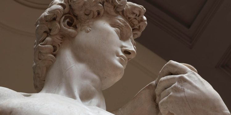 Michelangelo, David (1501-1504, particolare) (Ansa)