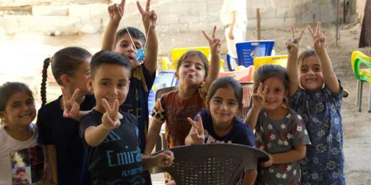 Bambini ad Amuda, Siria (foto Ambrogio Manenti)