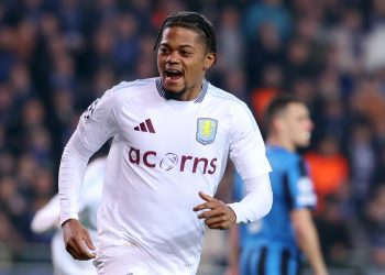 Leon Bailey in trasferta in Champions League con l'Aston Villa (Foto Ansa)