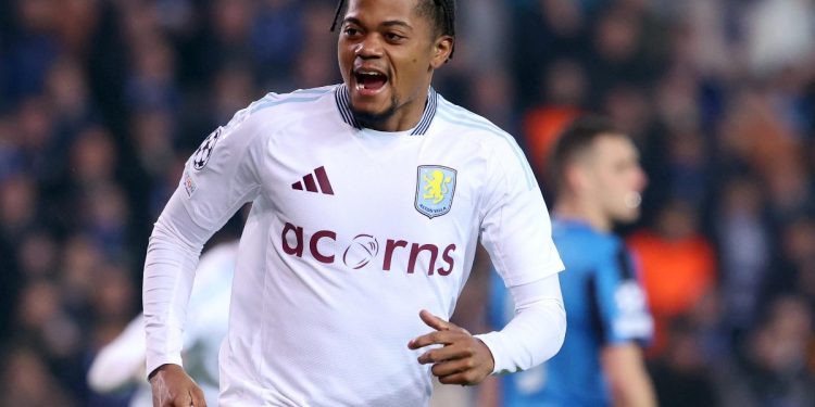Leon Bailey in trasferta in Champions League con l'Aston Villa (Foto Ansa)