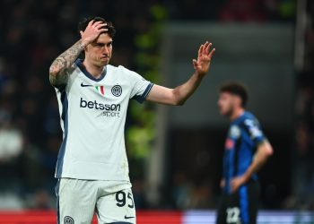 Alessandro Bastoni in campo con l'Inter (Foto Ansa)