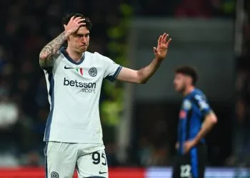Alessandro Bastoni in campo con l'Inter (Foto Ansa)