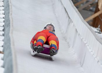 Collaudo della pista da bob di Cortina d'Ampezzo (ANSA / ANDREA SOLERO)