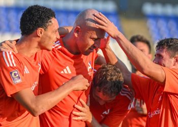 L'esultanza dell'Alcione Milano (da facebook.com/Alcione1952)