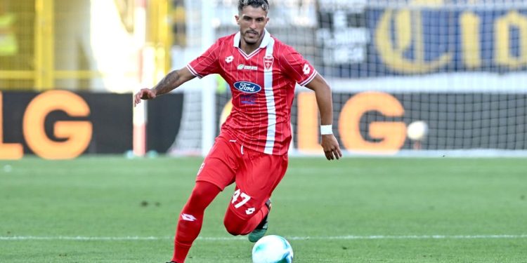 Dany Mota in campo con il Monza (da facebook.com/ACMonza)