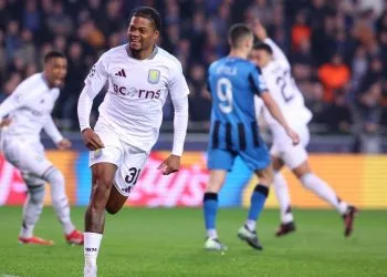 Leon Bailey esulta con l'Aston Villa (Foto ANSA)