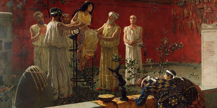 Rappresentazione dell'Oracolo di Delfi (Foto: web)