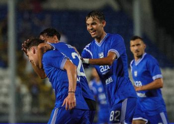 L'esultanza dell'Union Brescia (da facebook.com/unionbrescia2025)