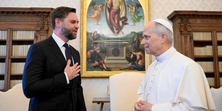 Papa Leone con Vance
