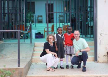 Riccardo Pase e Dania Perego con le bambine