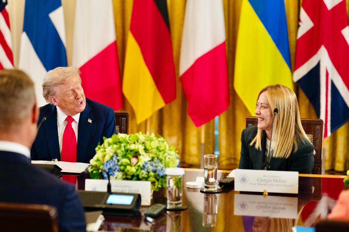 Meloni con Trump