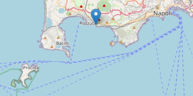 Terremoto Campi Flegrei oggi, 19 agosto 2025 (Foto: INGV)