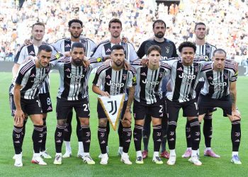 La Juventus schierata in amichevole (Foto ANSA)