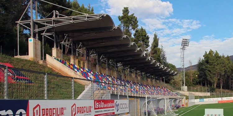 Lo stadio del Picerno (dal sito ufficiale)