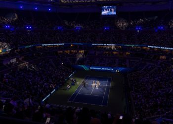 L'Arthur Ashe Stadium, campo principale degli Us Open (Foto ANSA)