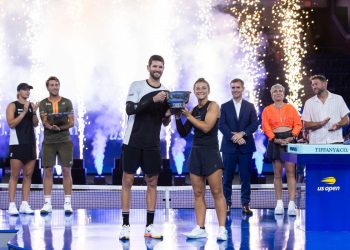 Sara Errani e Andrea Vavassori hanno vinto il nuovo doppio misto agli Us Open (Foto ANSA)