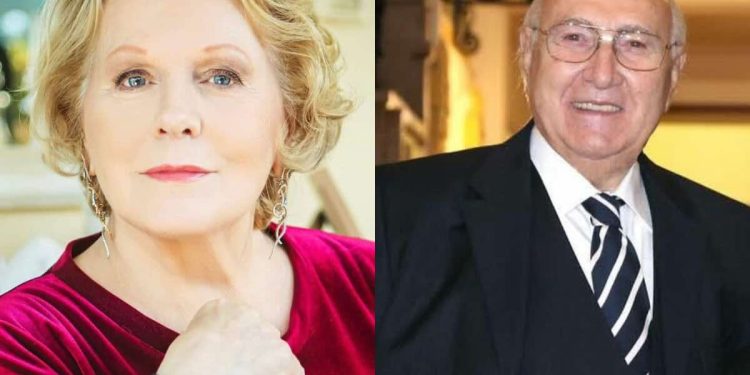 katia ricciarelli no ai funerali di baudo