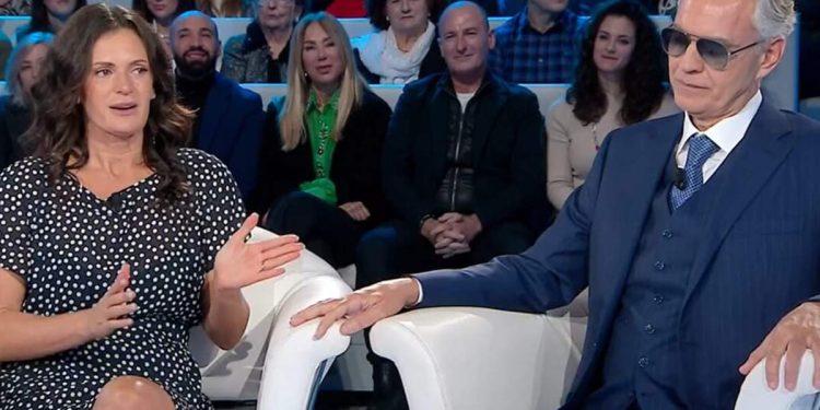 Andrea Bocelli e Veronica Berti (Foto: Screen)
