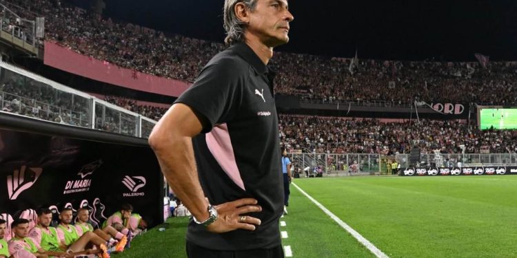 Filippo Inzaghi in panchina col Palermo (palermofc.com)